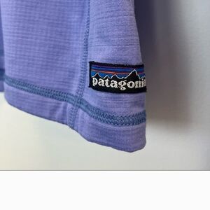 Patagonia Light Purple Half Zip Light Fleece Sweatshirt (M)